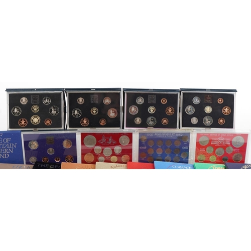 1592 - Great Britain and Ireland proof and commemorative coin sets including Coinage of Great Britain & Nor... 