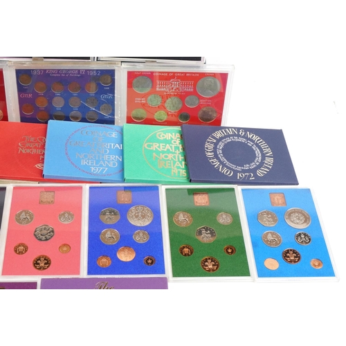 1592 - Great Britain and Ireland proof and commemorative coin sets including Coinage of Great Britain & Nor... 