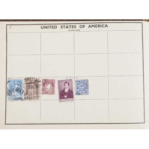 1702 - 19th century and later British and world stamps arranged in four albums including Penny Black, Two P... 