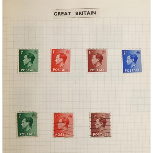 1702 - 19th century and later British and world stamps arranged in four albums including Penny Black, Two P... 