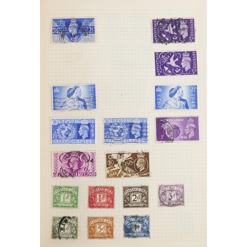 1702 - 19th century and later British and world stamps arranged in four albums including Penny Black, Two P... 