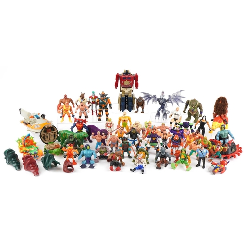 1157 - Collection of vintage and later toys, predominantly action figures, including World Wrestling Entert... 