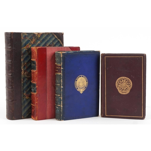 1489 - Four hardback books comprising Self Help, Introduction to Gothic Architecture, Don Quixote and Thack... 