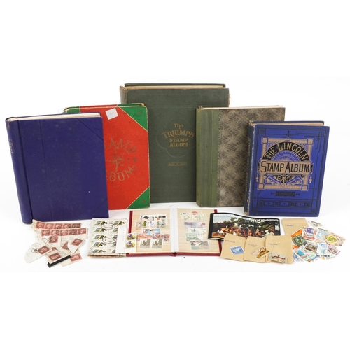 1709 - Collection of 19th century and later British and world stamps, predominantly arranged in albums incl... 