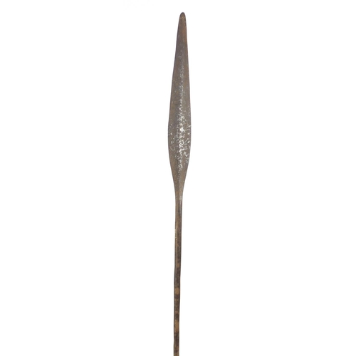 2660 - Tribal interest spear, 146cm in length