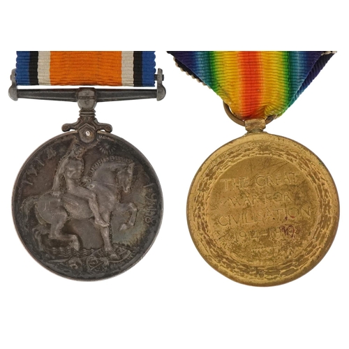 1343 - British military World War I pair awarded to G-88366PTE.S.E.BONE.29-LOND.R.