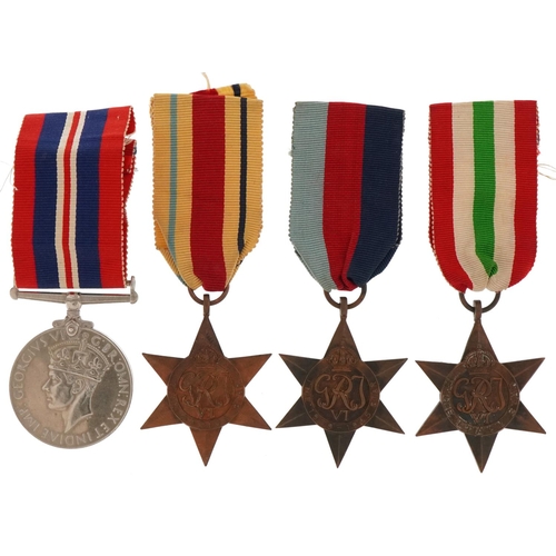 1359 - Four British military World War II medals including three stars