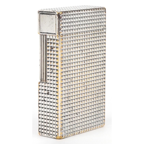 620 - S T Dupont, French silver plated pocket lighter, serial number 9346CL