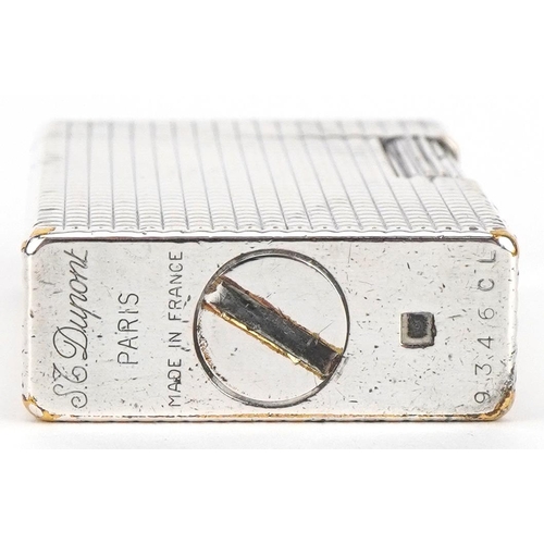 620 - S T Dupont, French silver plated pocket lighter, serial number 9346CL