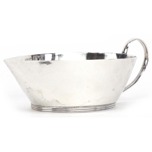 448 - Joseph Rodgers & Sons, Edwardian silver pap boat, Sheffield 1906, 12cm in length, 47.8g