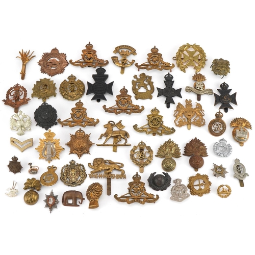 1383 - Military interest cap badges including Royal Engineers, The King's Own and Royal Dublin Fusiliers