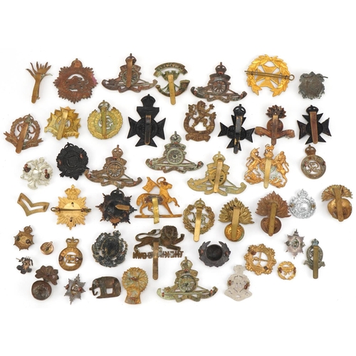 1383 - Military interest cap badges including Royal Engineers, The King's Own and Royal Dublin Fusiliers