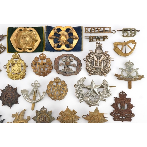 1384 - Military interest cap badges including South Staffordshire, The Royal Regiment of Canada and Scottis... 