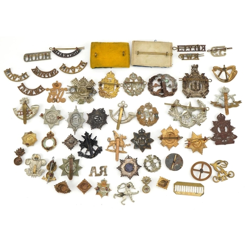 1384 - Military interest cap badges including South Staffordshire, The Royal Regiment of Canada and Scottis... 