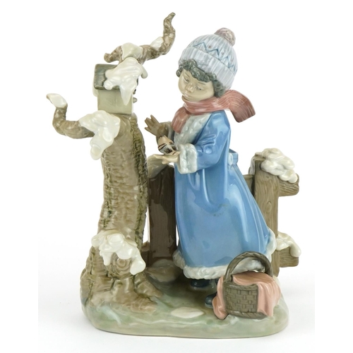 2247 - Lladro figure group Winter Frost, numbered 5287, 25cm high