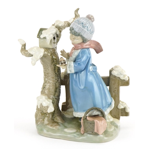 2247 - Lladro figure group Winter Frost, numbered 5287, 25cm high