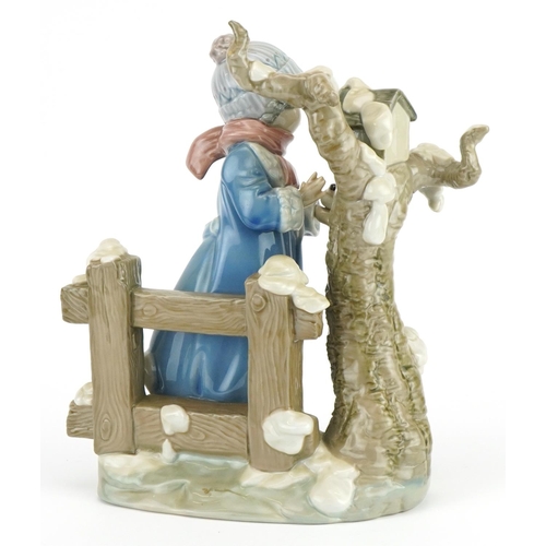 2247 - Lladro figure group Winter Frost, numbered 5287, 25cm high