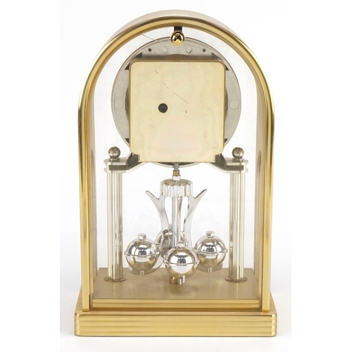 2486 - Whitehall quartz dome top anniversary clock, 20cm high