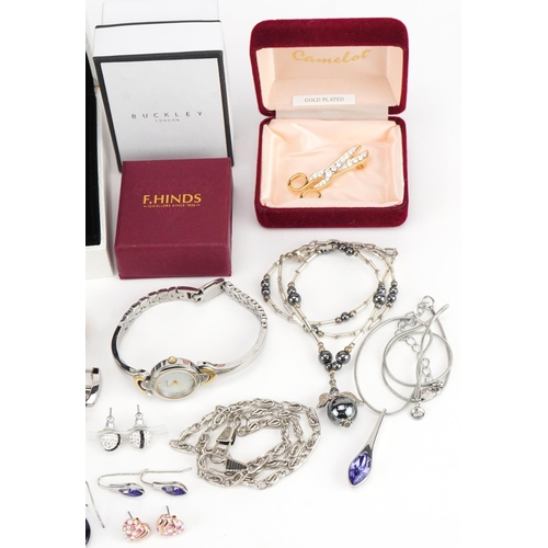 3741 - Vintage and later costume jewellery, some with boxes including Swarovski Crystal, Buckley London, bl... 