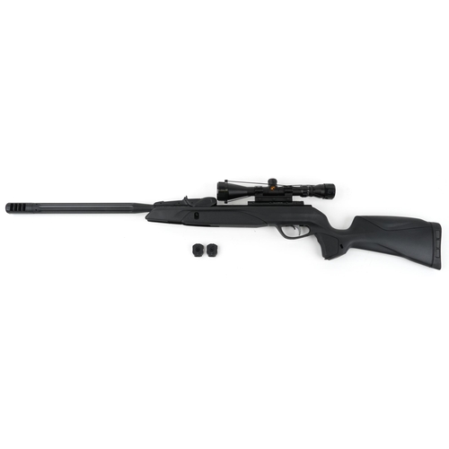 1437 - Gamo Speedster .177 air rifle with Gamo 3-9 x 40 scope and two rotary magazines and soft case, 118.5... 