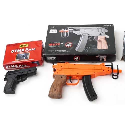 1454 - BB guns with boxes including 2124 spring powered and BG Sport Detonic 50712