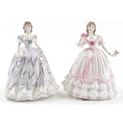 2263 - Two Royal Worcester figurines with boxes comprising The Last Waltz 1352/12500 and The Masquerade Beg... 