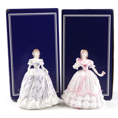 2263 - Two Royal Worcester figurines with boxes comprising The Last Waltz 1352/12500 and The Masquerade Beg... 