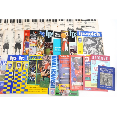 1690 - Sporting interest football ephemera including a collection of 1950s and later programmes including W... 