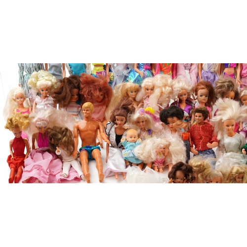 1195 - Extensive collection of vintage and later dolls and action figures, predominantly Sindy, Barbie and ... 