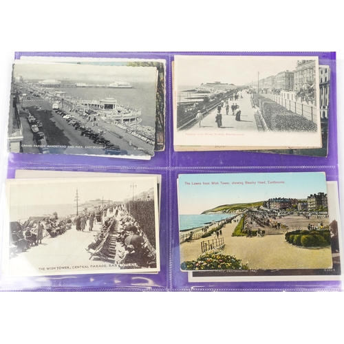 1648 - Edwardian and later local interest Eastbourne postcards including The West Parade, Beachy Head and P... 