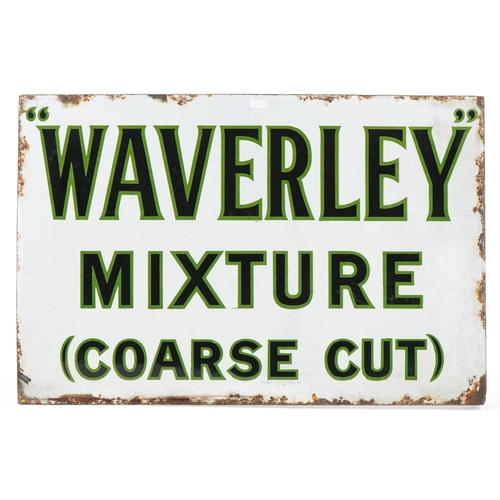 2331 - Vintage Waverley Cigarettes double sided enamel advertising sign, 46.5cm x 30.5cm