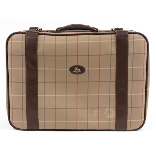 1073 - Vintage Burberry's Nova check suitcase, 43.5cm H x 61.5cm W x 19.5cm D