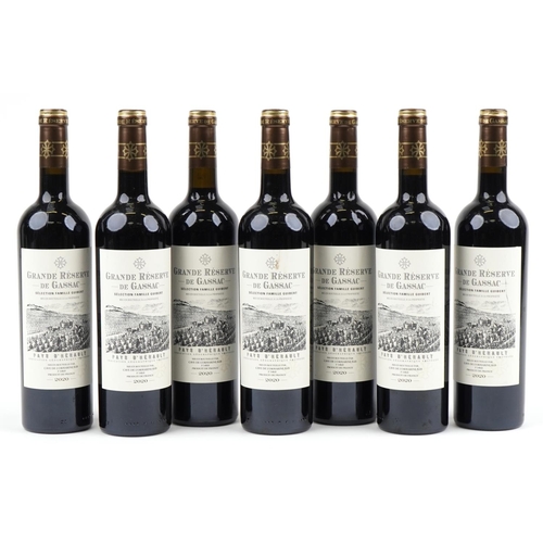 2236 - Seven bottles of 2020 Grande Reserve de Gassac Pays d'Herault red wine