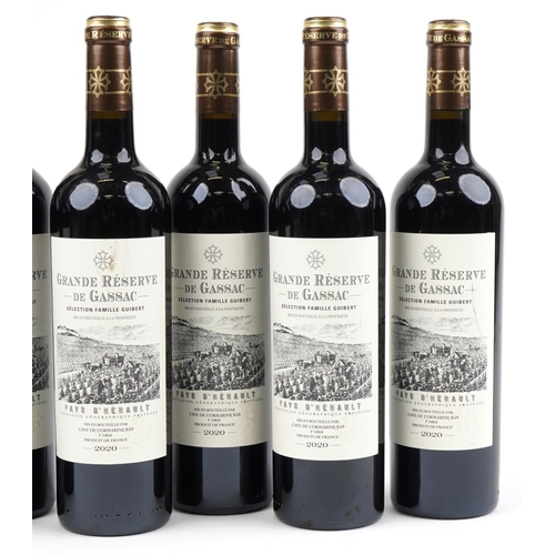 2236 - Seven bottles of 2020 Grande Reserve de Gassac Pays d'Herault red wine