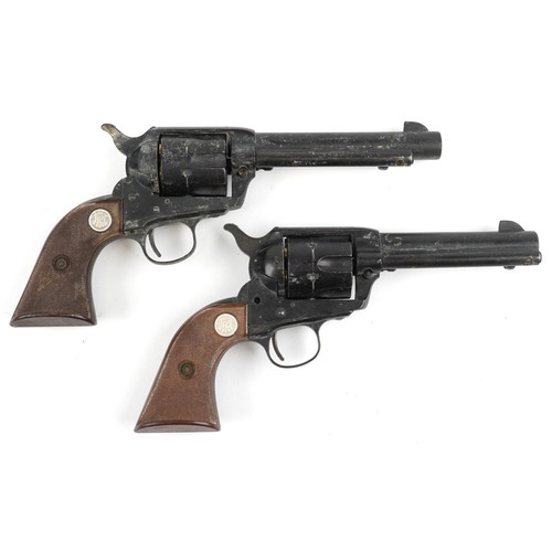 1447 - Two vintage MGC cal 44-40 long blank firing revolvers, each 27.5cm in length