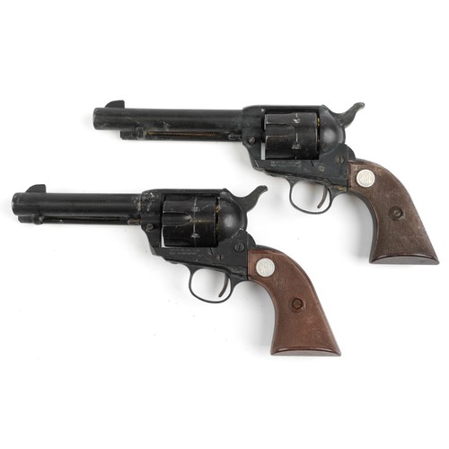 1447 - Two vintage MGC cal 44-40 long blank firing revolvers, each 27.5cm in length