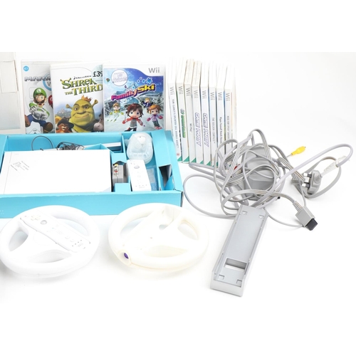 1212 - Collection of Nintendo Wii games consoles, controllers, accessories and games