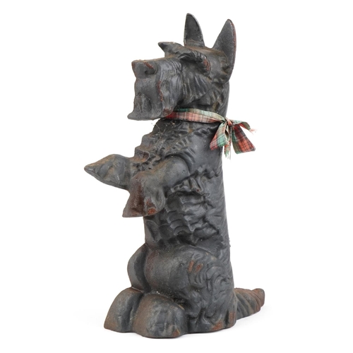 2659 - Cast iron door stop in the form of a Scottie dog, 37cm high