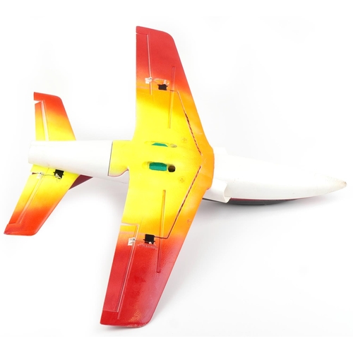 1236 - Viper Jet radio controlled model aeroplane with mechanics, 91cm in length