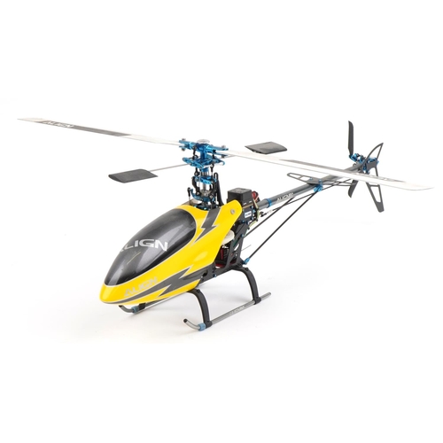 1241 - Align 3D High-Pro radio controlled helicopter with helipad, 65cm in length