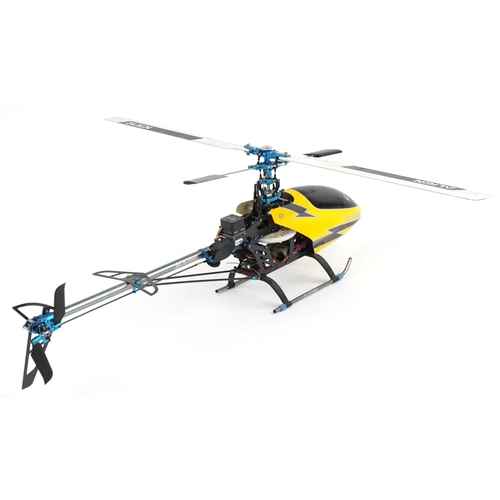 1241 - Align 3D High-Pro radio controlled helicopter with helipad, 65cm in length