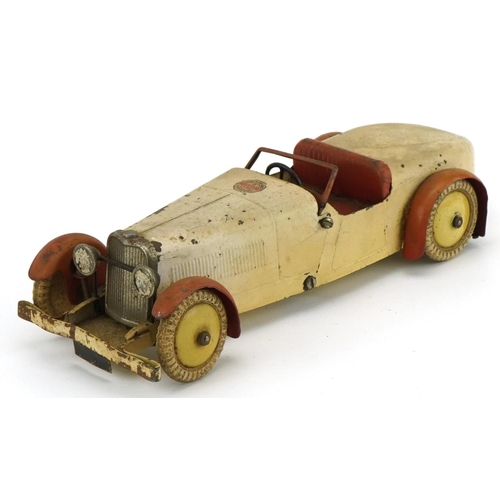 1143 - Early 20th century Meccano tinplate clockwork racing car