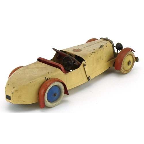 1143 - Early 20th century Meccano tinplate clockwork racing car