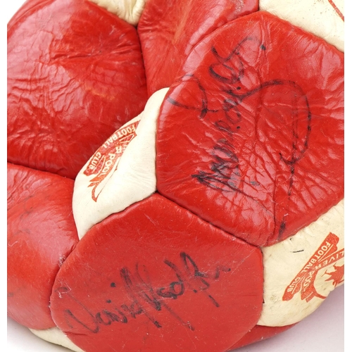 1686 - Two 1980s footballing interest Liverpool Football Club signed footballs including the signatures of ... 