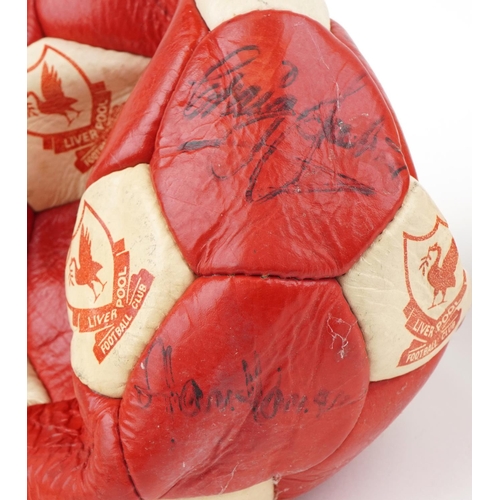 1686 - Two 1980s footballing interest Liverpool Football Club signed footballs including the signatures of ... 