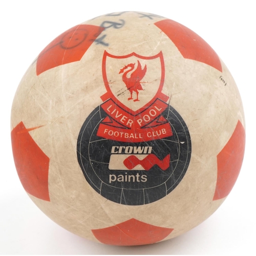 1686 - Two 1980s footballing interest Liverpool Football Club signed footballs including the signatures of ... 