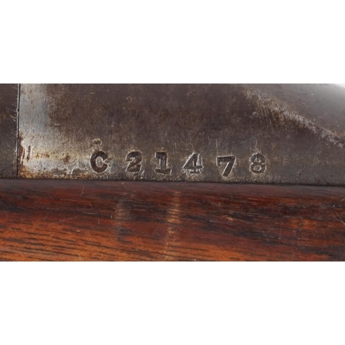 1441 - Vintage BSA snap barrel rifle, serial number C21478, 107cm in length