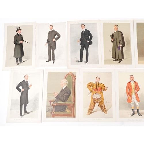 2616 - Collection of spy coloured cartoon prints including The Right Honourable Lord Ampthill and The Right... 