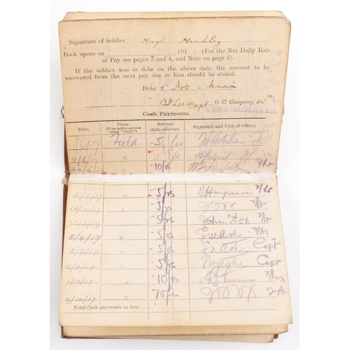 1336 - British military World War I pair with related militaria including diary, the pair awarded to 38682S... 