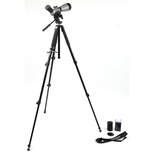 1049 - Carl Zeiss diascope 85TFL spotting telescope with a Carl Zeiss tripod, the spotting scope serial num... 